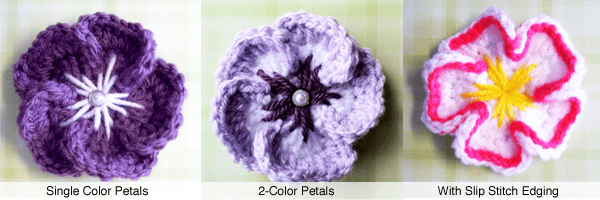 5 Petal Tropical Flower Crochet Pattern