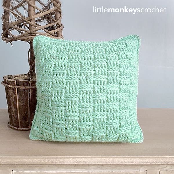 Basketweave Throw Pillow
