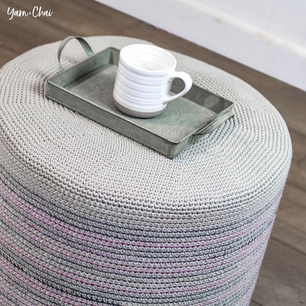 Mosaic Floor Pouf