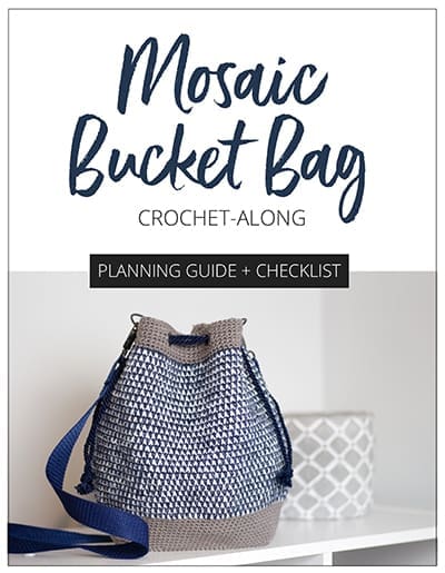 Mosaic Bucket Bag Crochet-Along