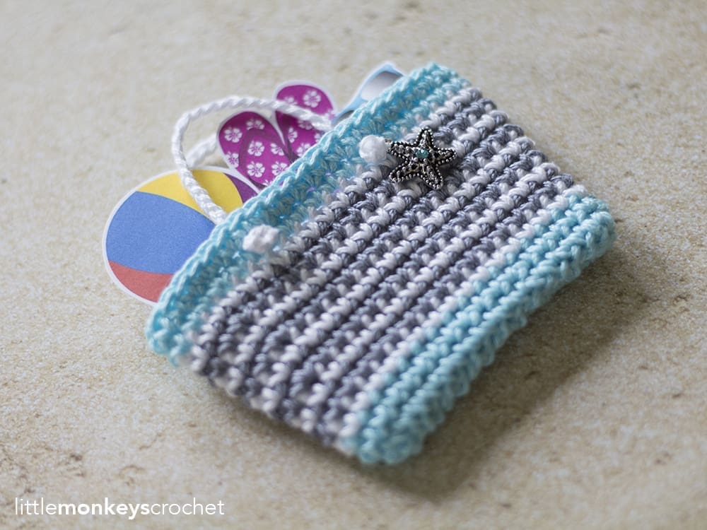 Mini Beach Bag Gift Card Holder