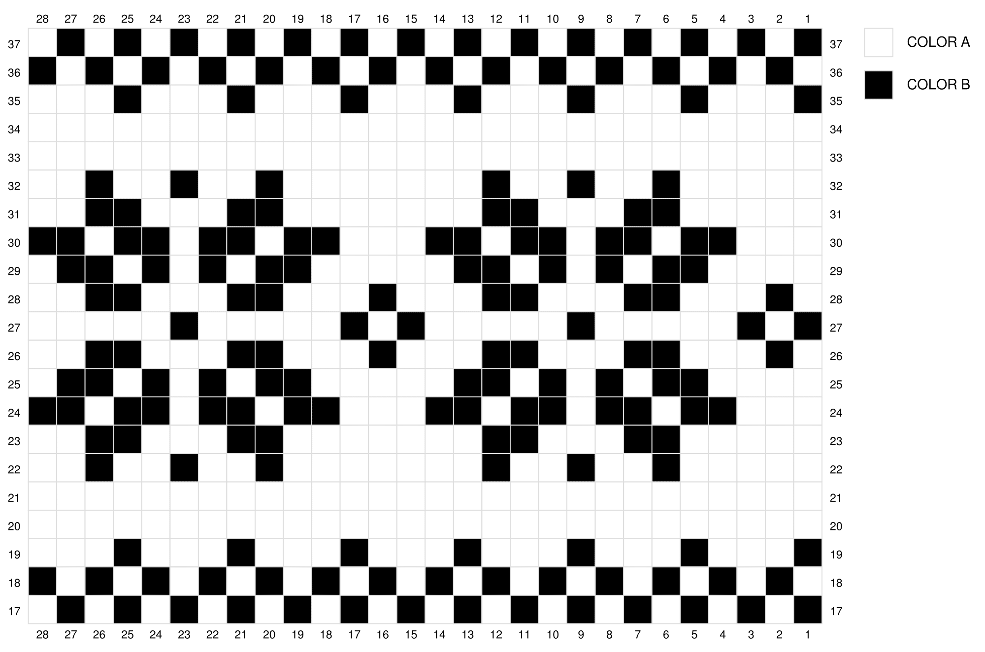 Fair Isle Basket Chart